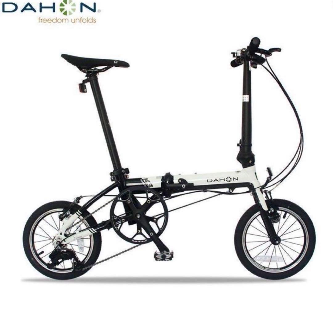 [美品]DAHON k3 折りたたみ自転車 白色 14インチ