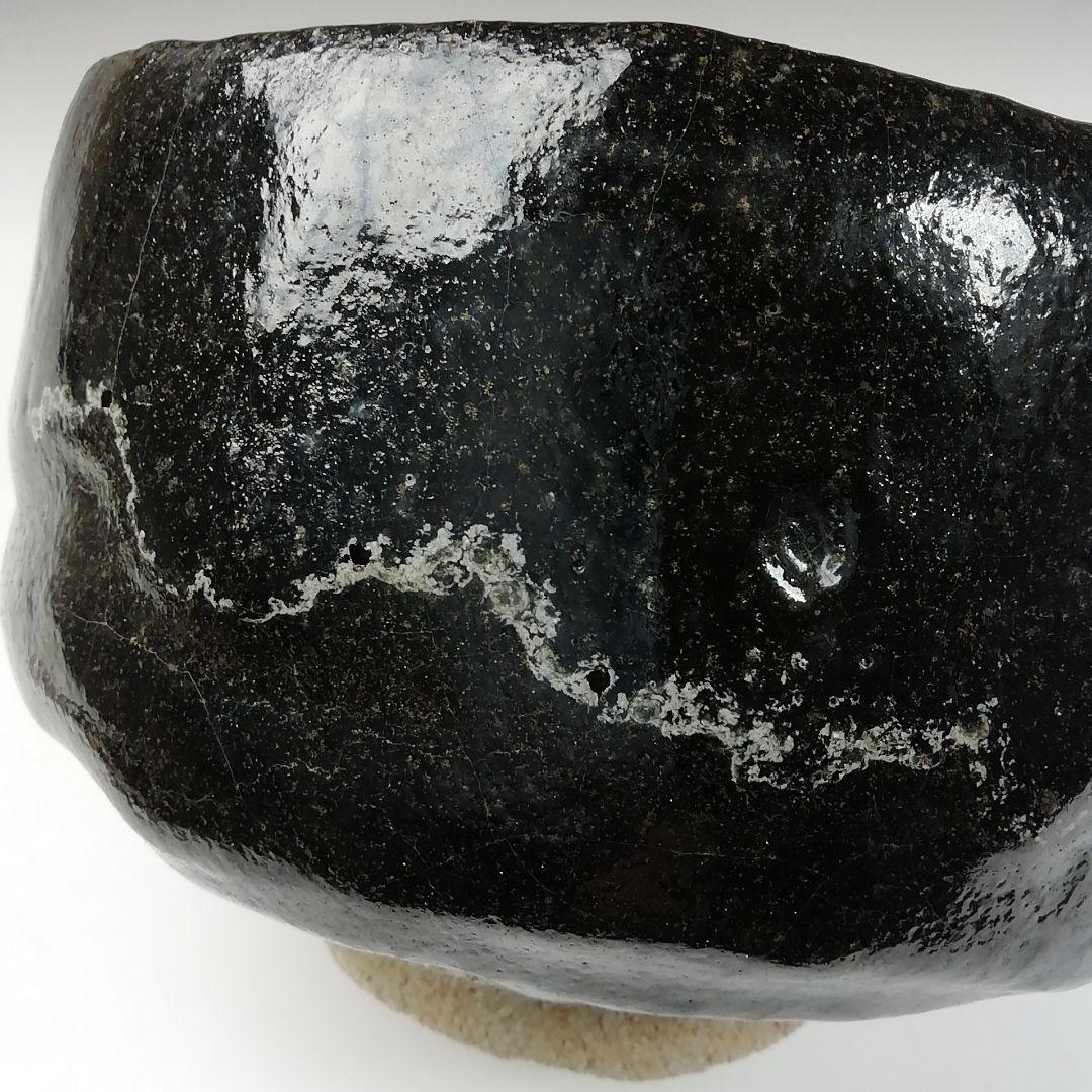 Ｗ１８４　茶碗　『黒楽茶碗』『佐々木昭楽 造』　共箱　抹茶碗　茶道具