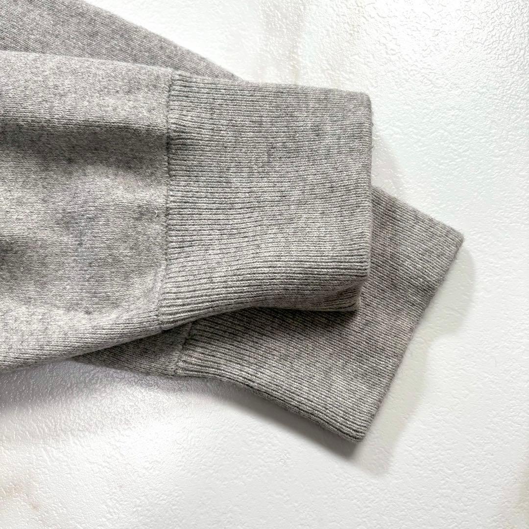 【極美品】エブール カシミヤ混 スウェット ニット クルーネック F グレー