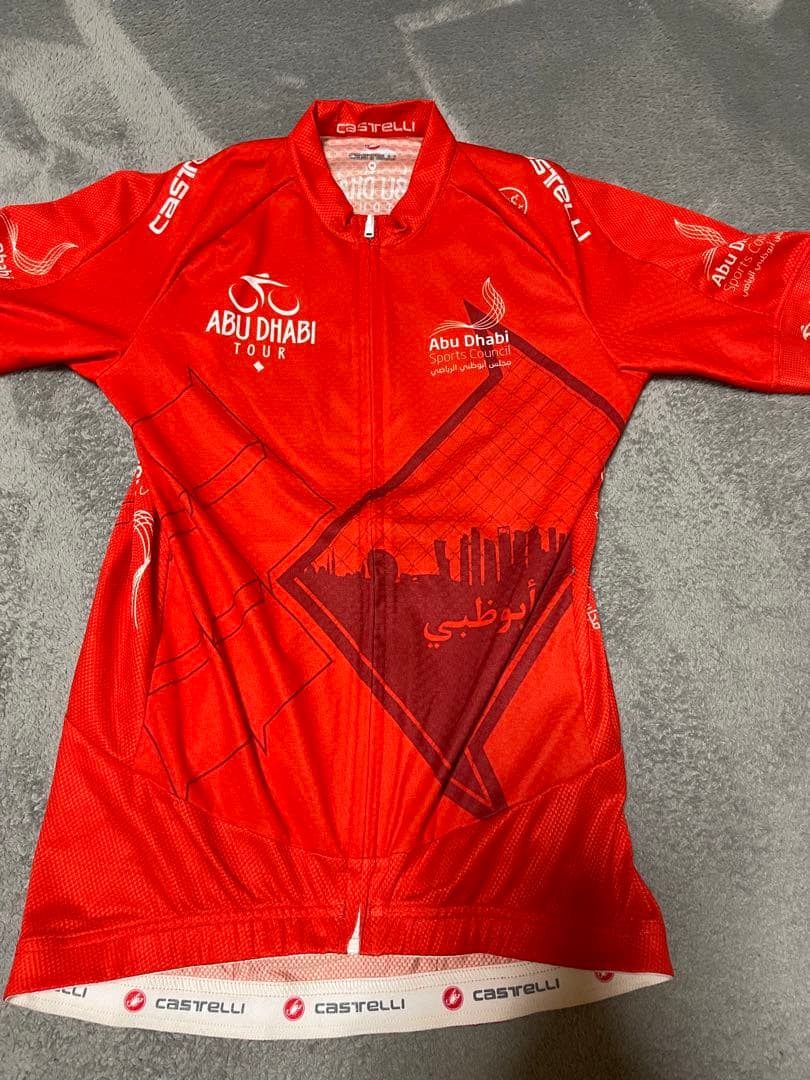 Castelli Abu Dhabi Tour サイクルジャージ 赤