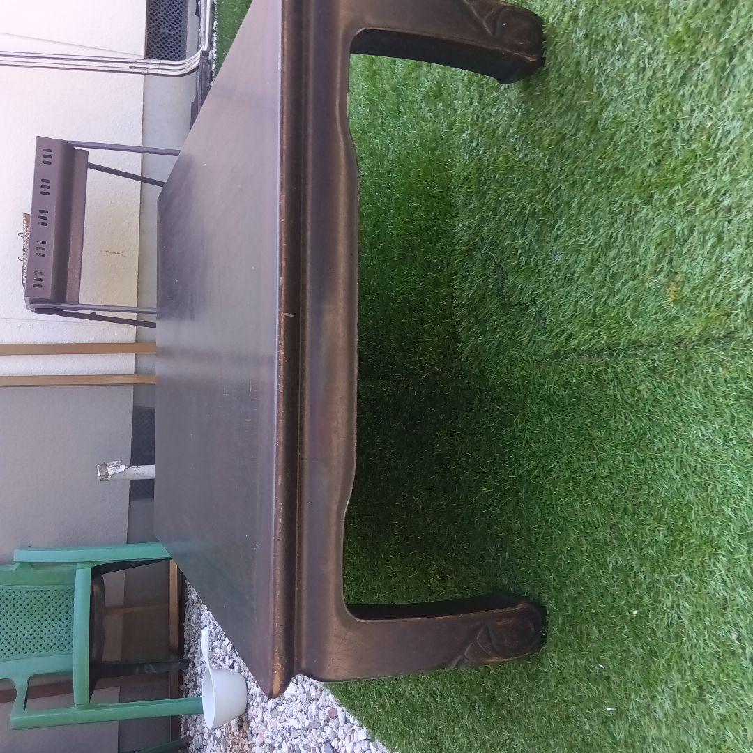 紫檀　座卓　昭和レトロ　希少　アンティーク　送料込