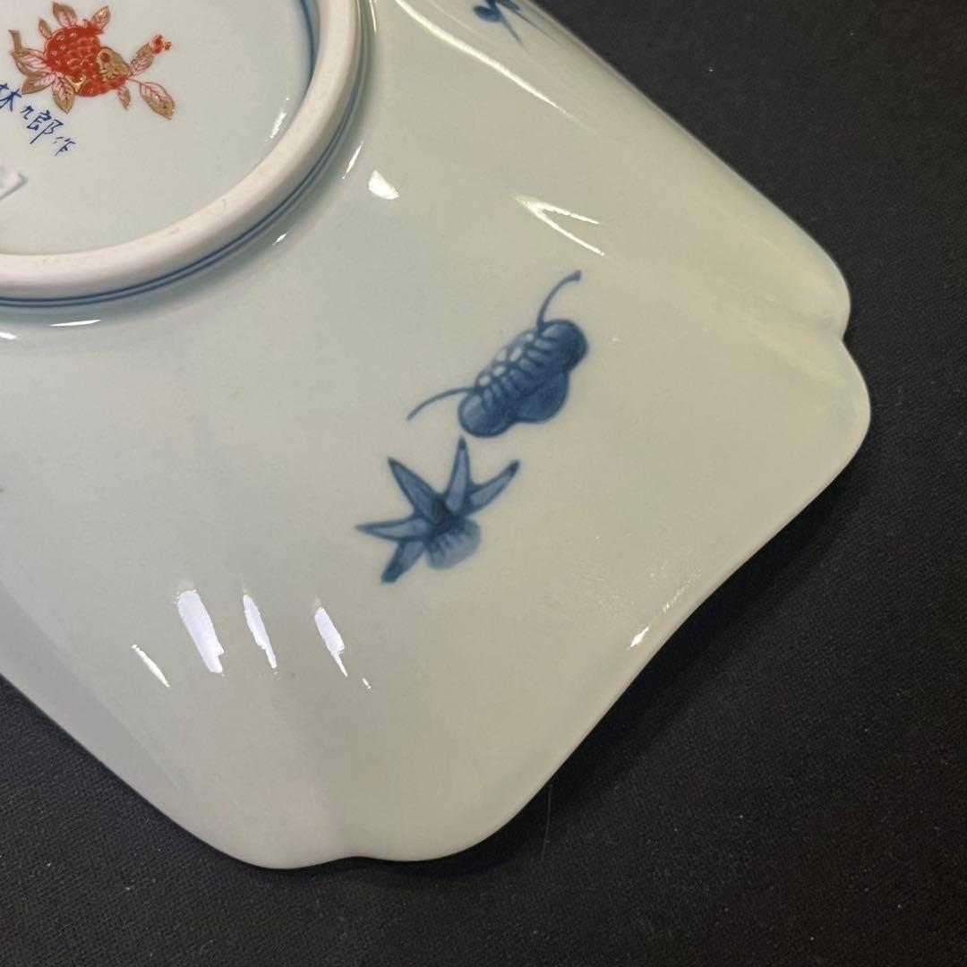 ゆ*う様 林九郎窯 色絵金彩 鳥文様 長皿｜有田焼・古伊万里風・和食器 5枚 セ