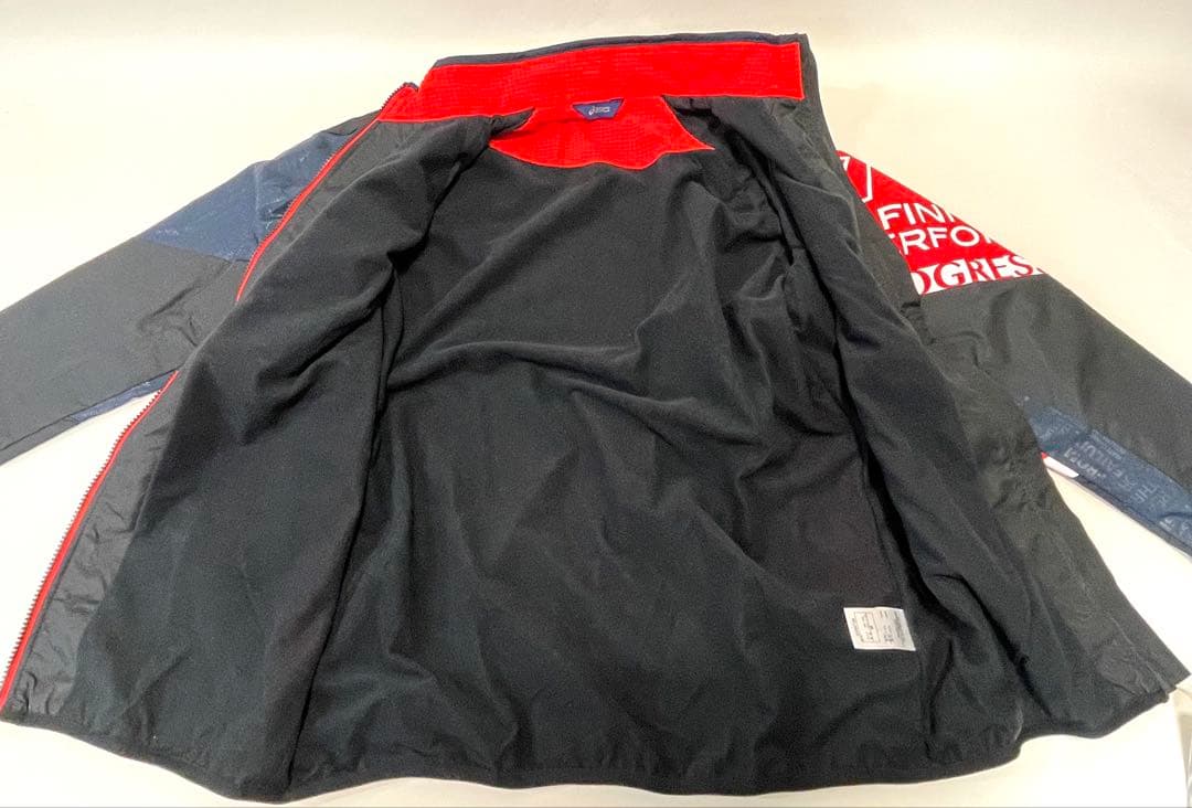 アシックス【Ｍ】XAW720-XAW820 ウォーマー上下組 ブラック 黒