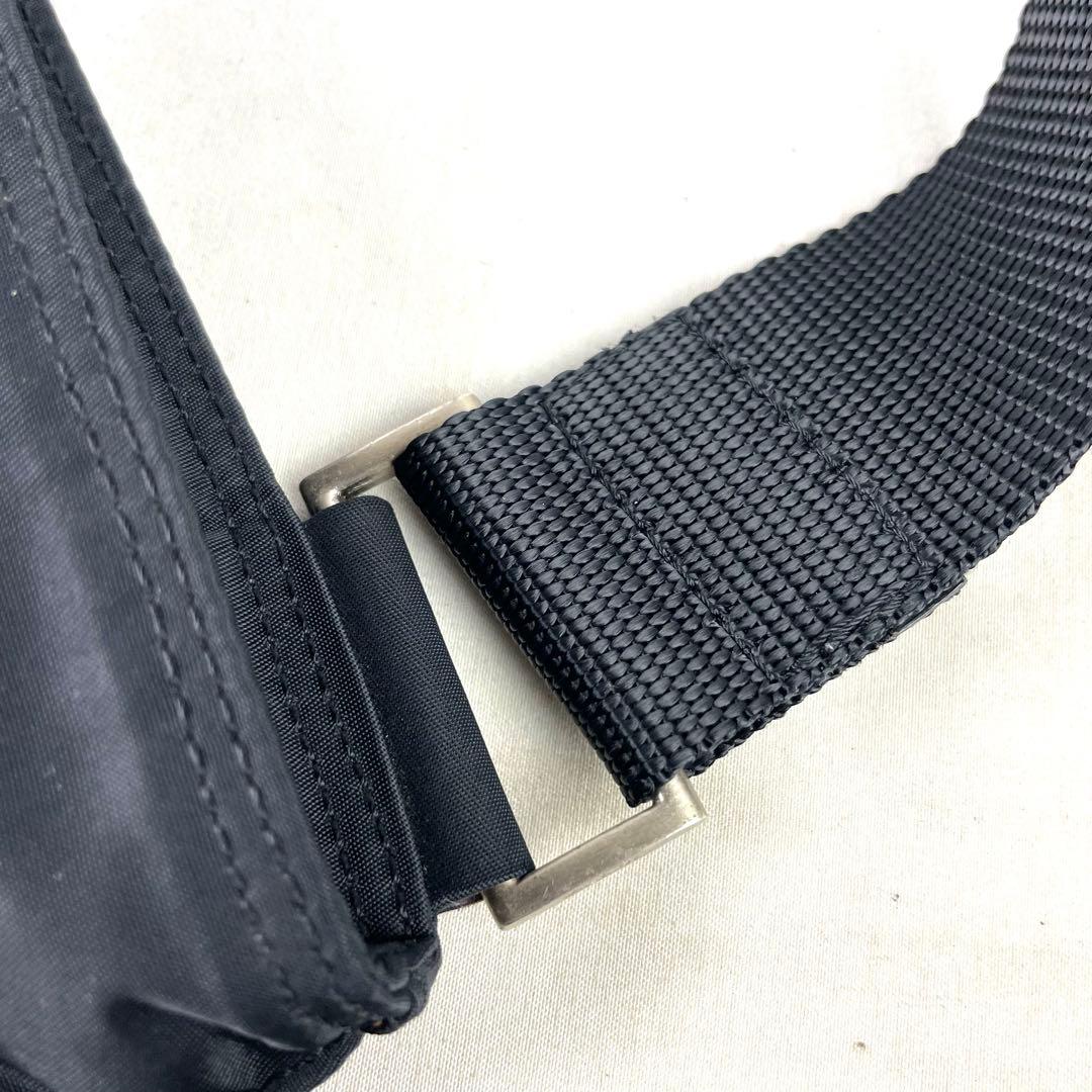 PRADA プラダ ショルダーバッグ ナイロン 三角プレート ロゴ ブラック