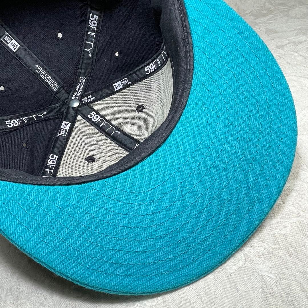 横浜ベイスターズ NEW ERA キャップ 旧ロゴ β ベータ 黒 ミント