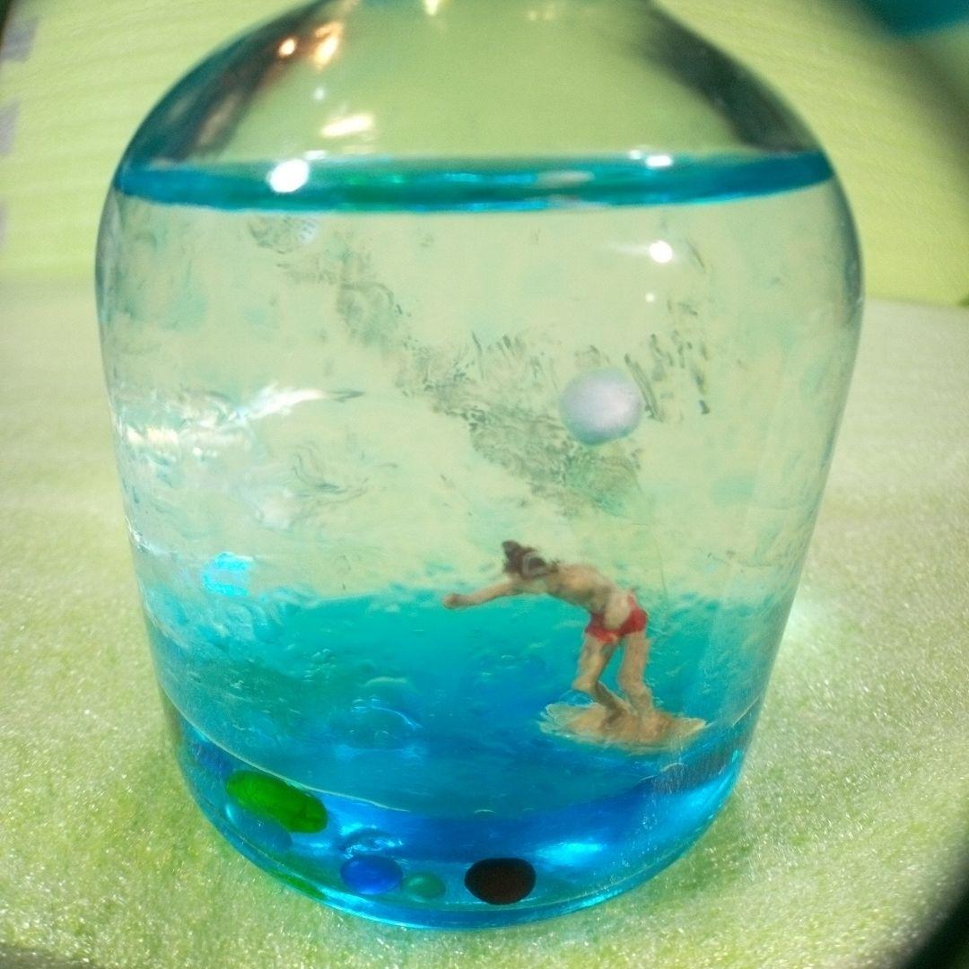 BIG WAVE　Rose Castle　サーフィン　ボトル型置物　オイルドーム