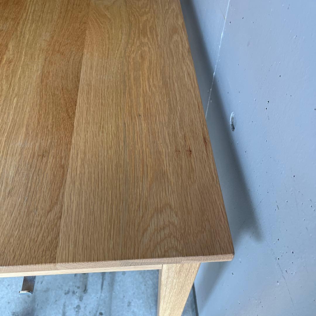 美品★無印 無垢材デスク（引出付）・オーク材