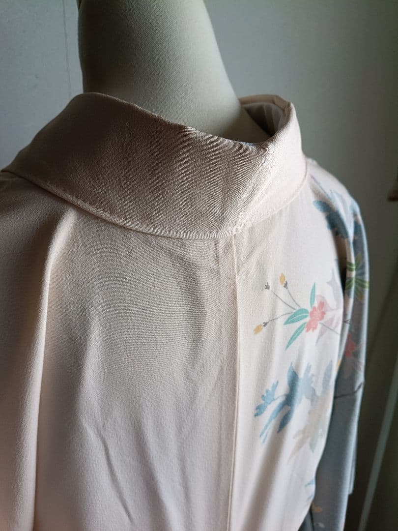 京加賀友禅訪問着 たたき模様 ろうけつ染め分け 光月の落款入り 美品 26B4