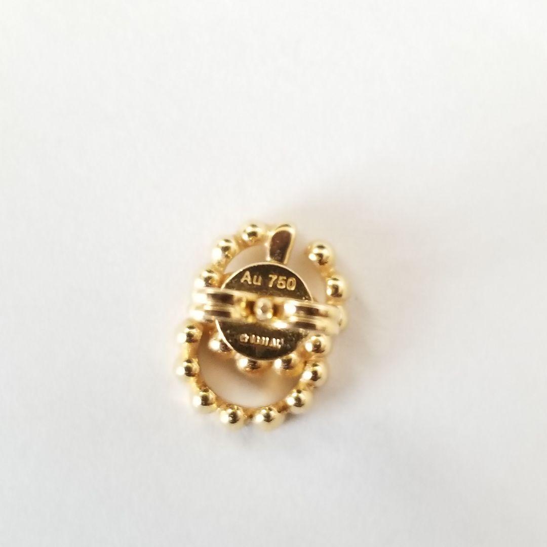 【片耳】18金 GUCCI ダブルG イエローゴールドスタッドピアス
