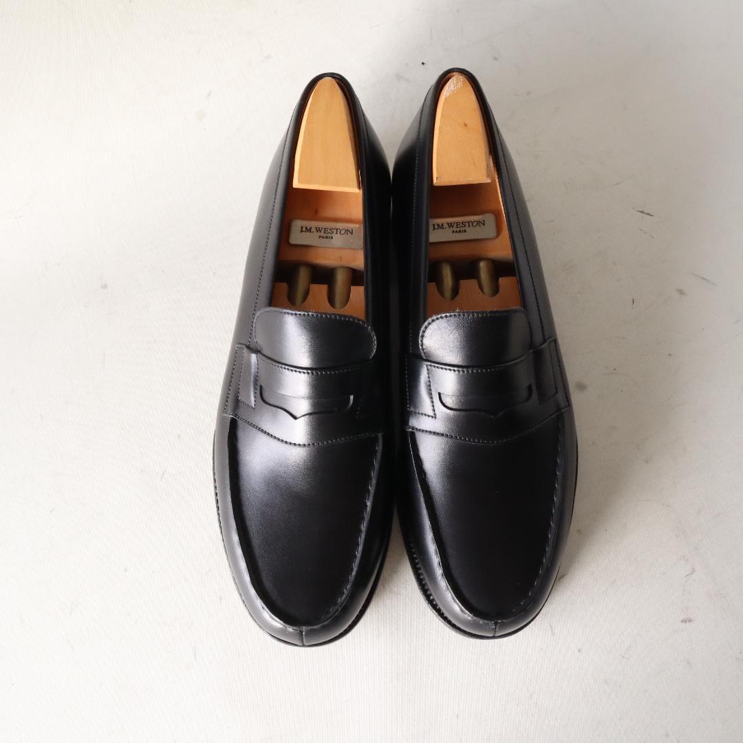 美品J.M. WESTON 180シグニチャーローファー 7C ブラック 黒