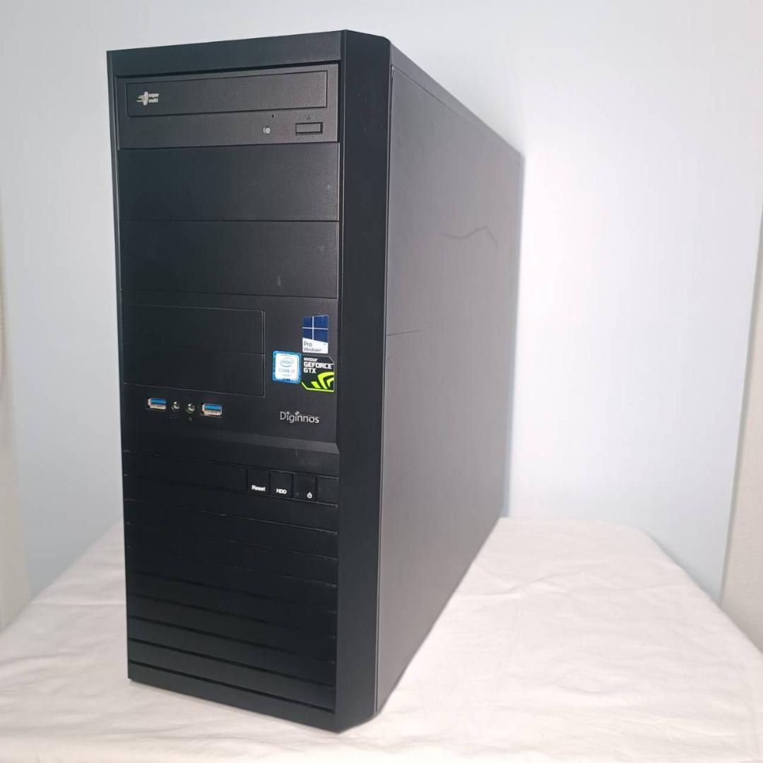 【ゲーミングPCフルセット】i7 7700 GTXグラボ Office ドスパラ