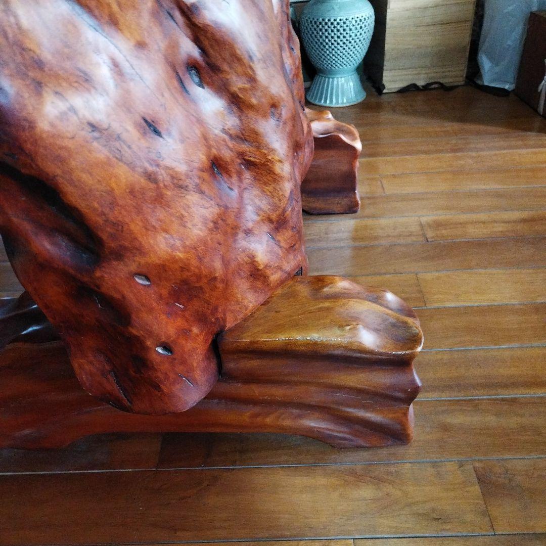 天然木 衝立 1枚板 仕切り パーテーション　足付き　木のオブジェ