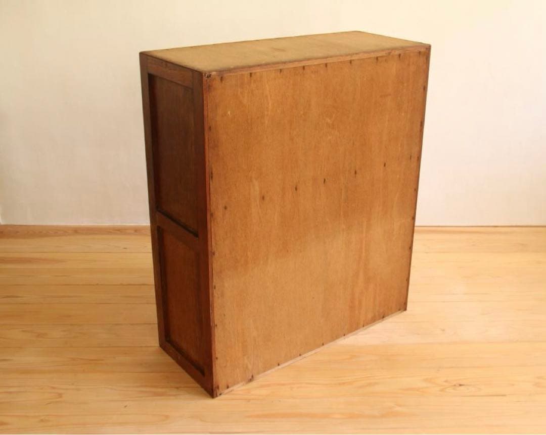 ガラス棚　食器棚　収納棚　本棚　棚　木製　古道具　古家具　ビンテージ　レトロ