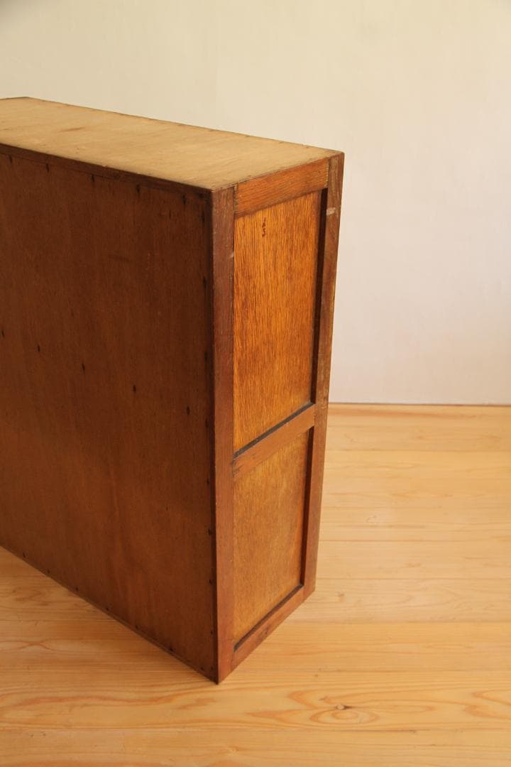 ガラス棚　食器棚　収納棚　本棚　棚　木製　古道具　古家具　ビンテージ　レトロ