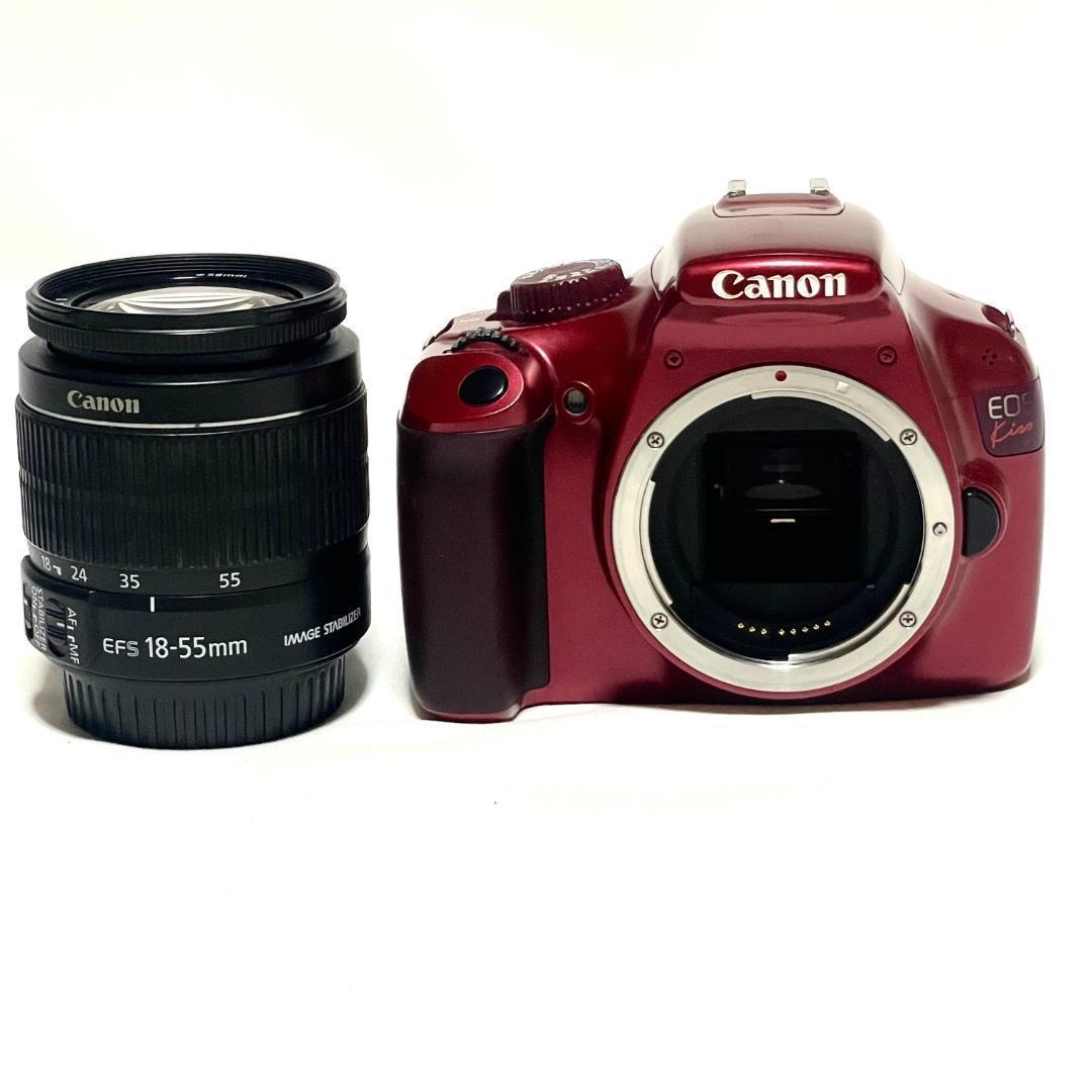 映える赤❣️ Canon EOS Kiss X50 IS II レンズ 初心者◎