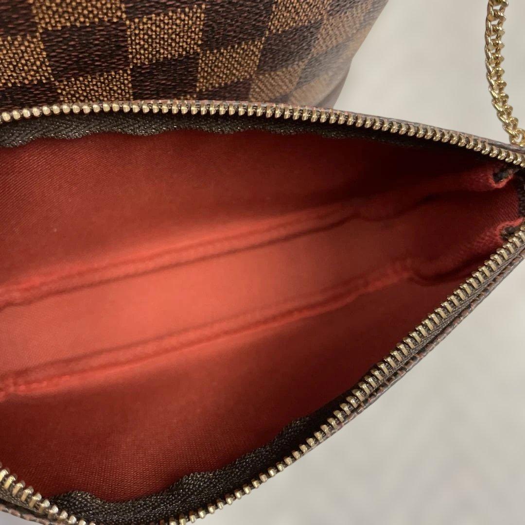 【LOUIS VUITTON】ダミエハンドバッグ ポーチ付き