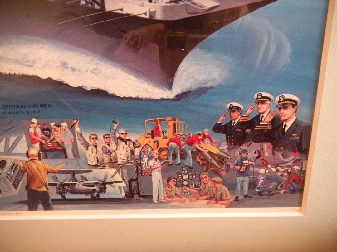 米国空母カール・ビンソンのレアポスター