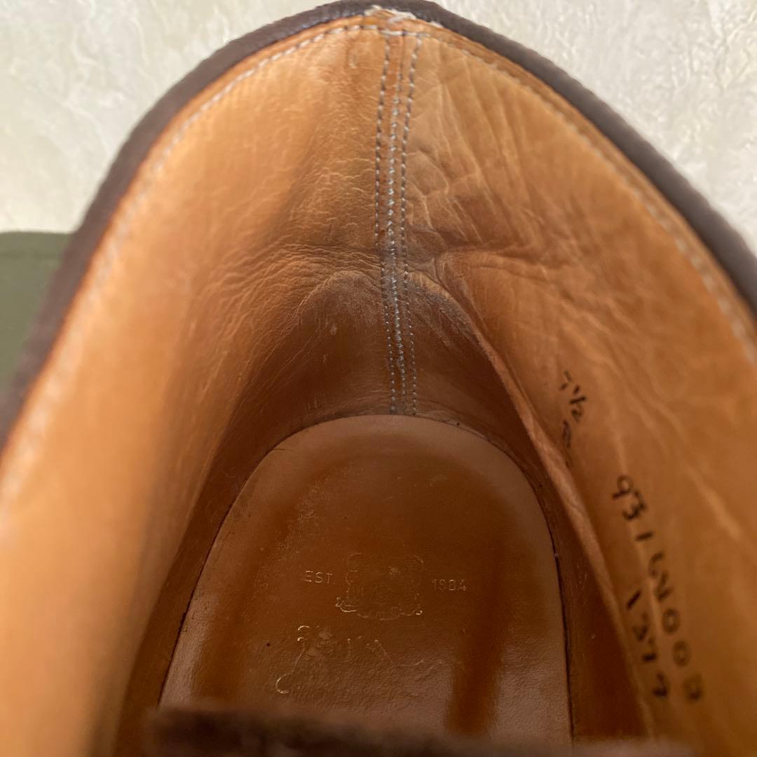 靴 ALDEN 1379 Brown Suede Chukka 7D 1/2