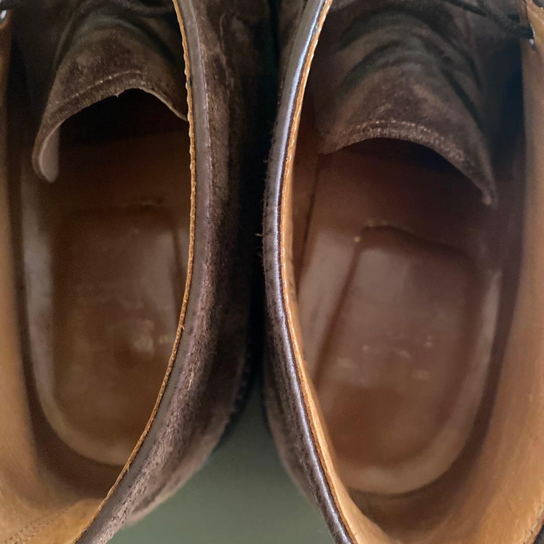 靴 ALDEN 1379 Brown Suede Chukka 7D 1/2