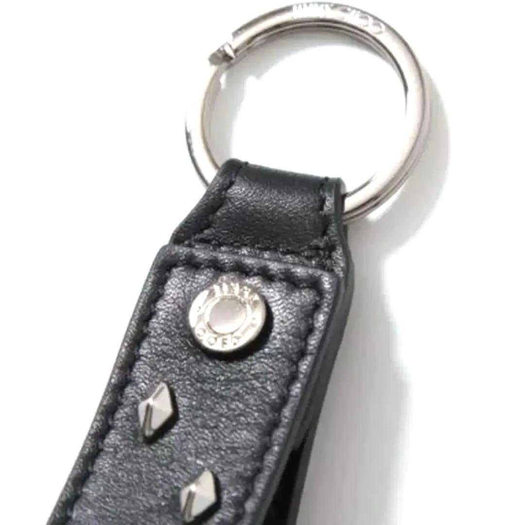 Jimmy Choo ジミーチュウ 新品未使用 スタッズ付きレザーキーリング