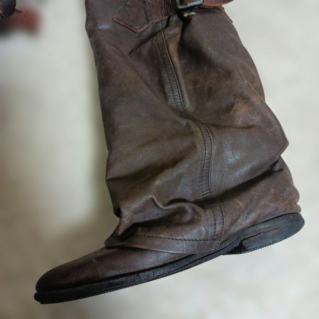 希少！ズッカ　zucca パンツブーツ　ナウシカブーツ　くしゅくしゅブーツ