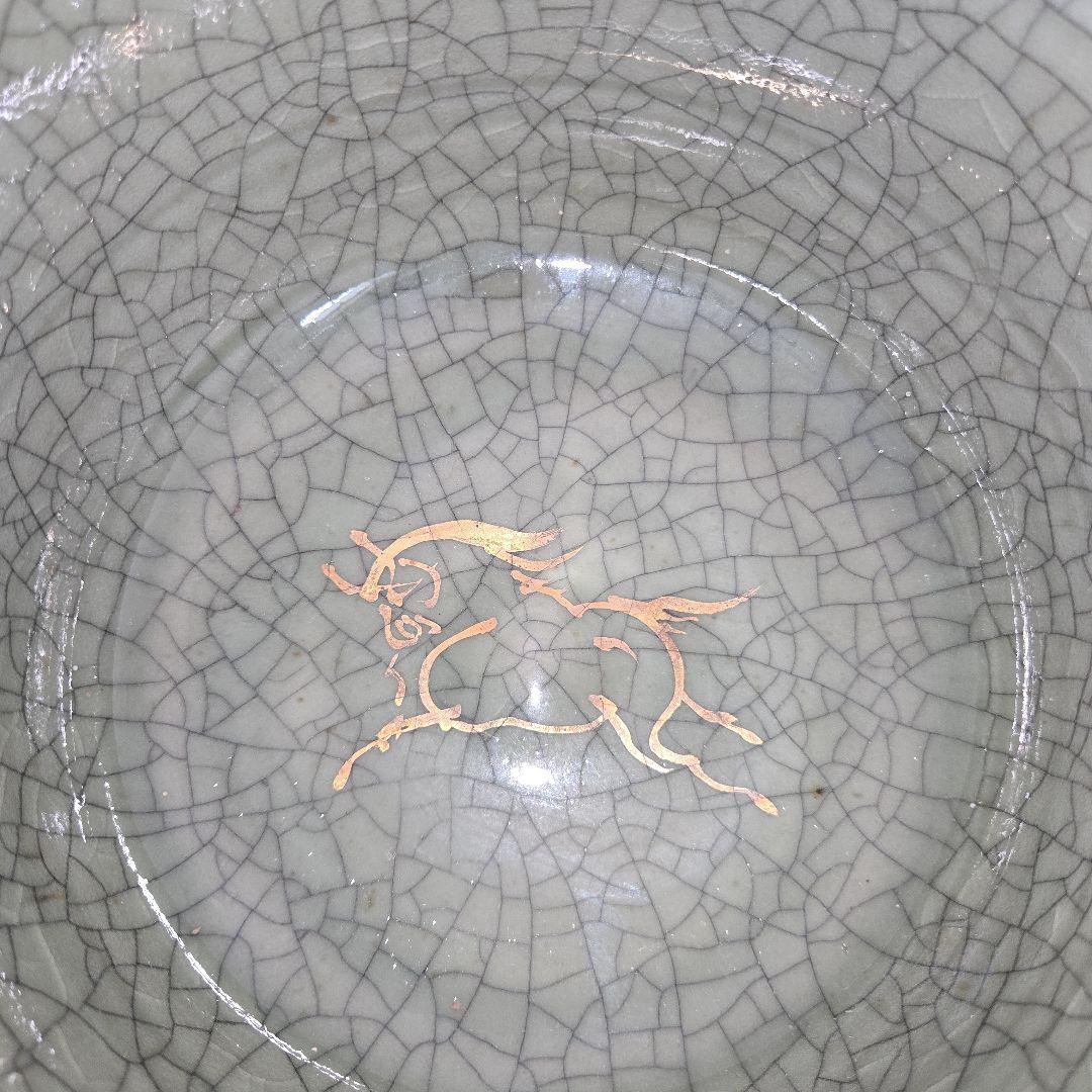 「大堀相馬焼」相馬竹鳳　花器 壺　置き物　インテリア&オブジェ◆特大 美品◆