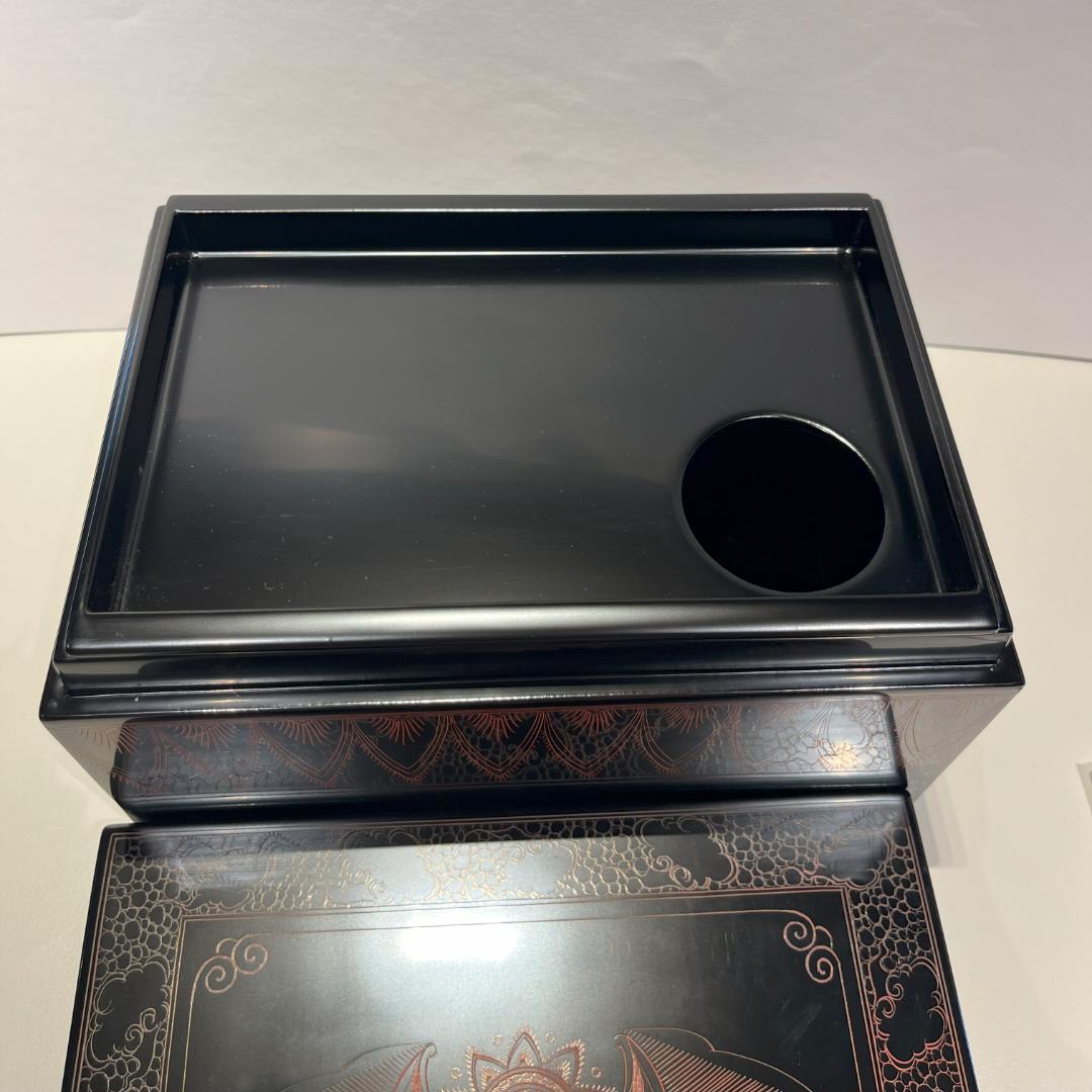 キンマ　茶箱　利休茶箱　茶道具　３点セット　キンマ彫　棗　香合　茶筌筒