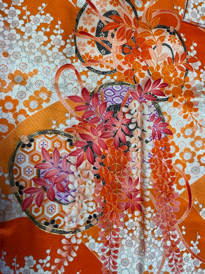 再値下　新品　七五三　6歳7歳 8歳　140㎝　草履21㎝　正絹着物　四つ身着物