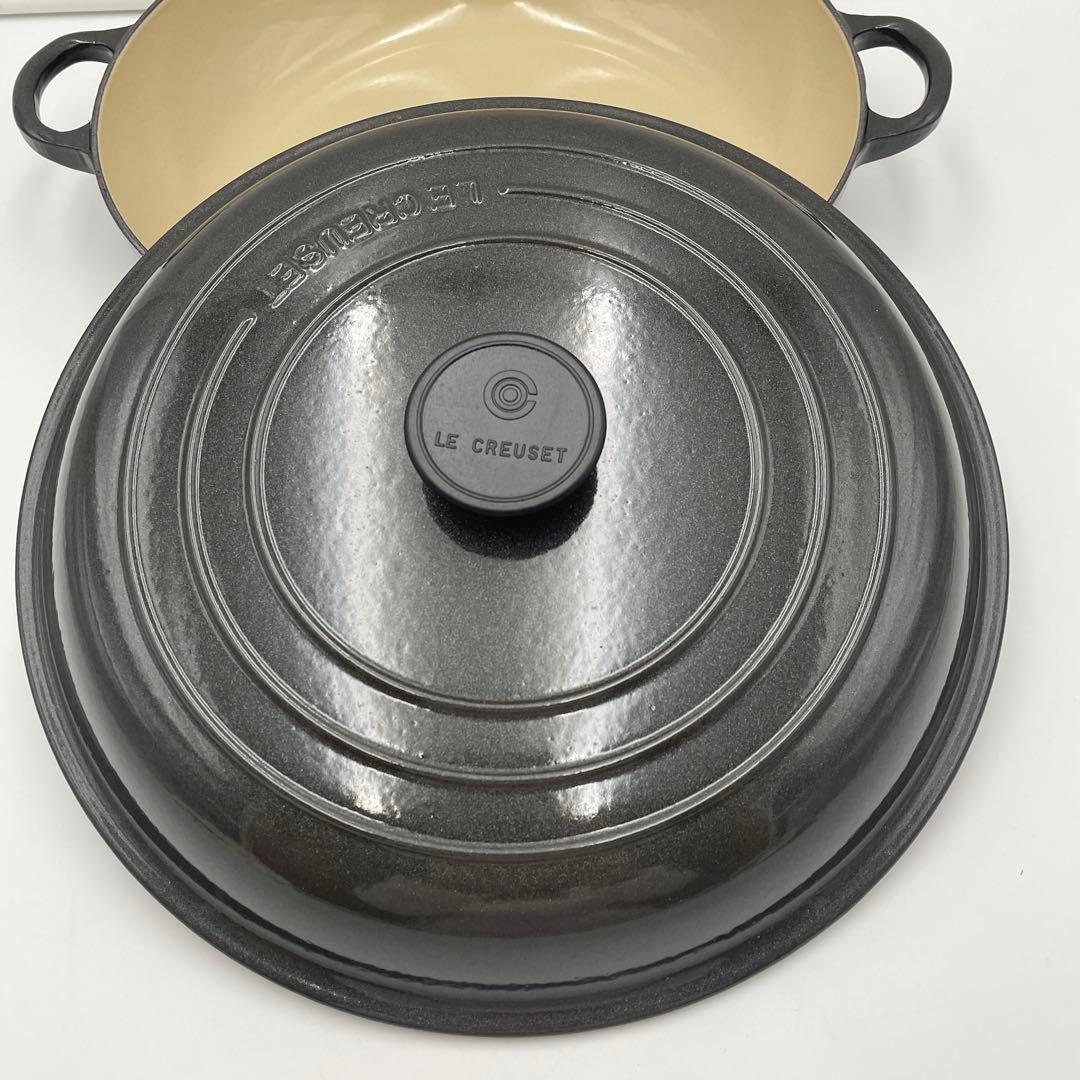 ル・クルーゼ　ビュッフェキャセロール　30cm ミッドナイトグレー　希少色