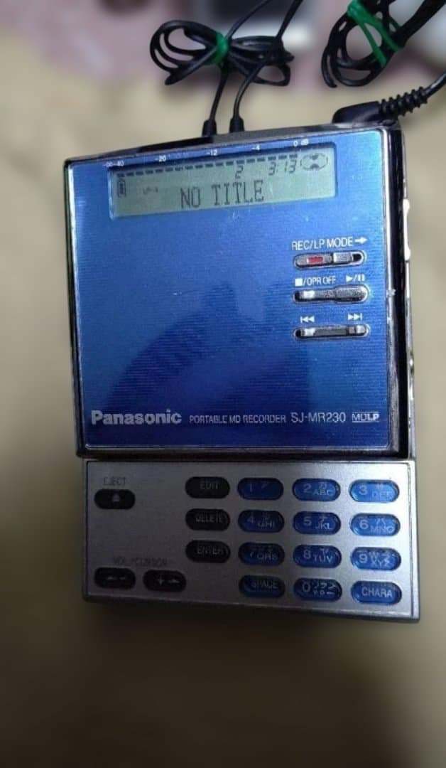 Panasonic ポータブルMDレコーダーSJ-MR230-A