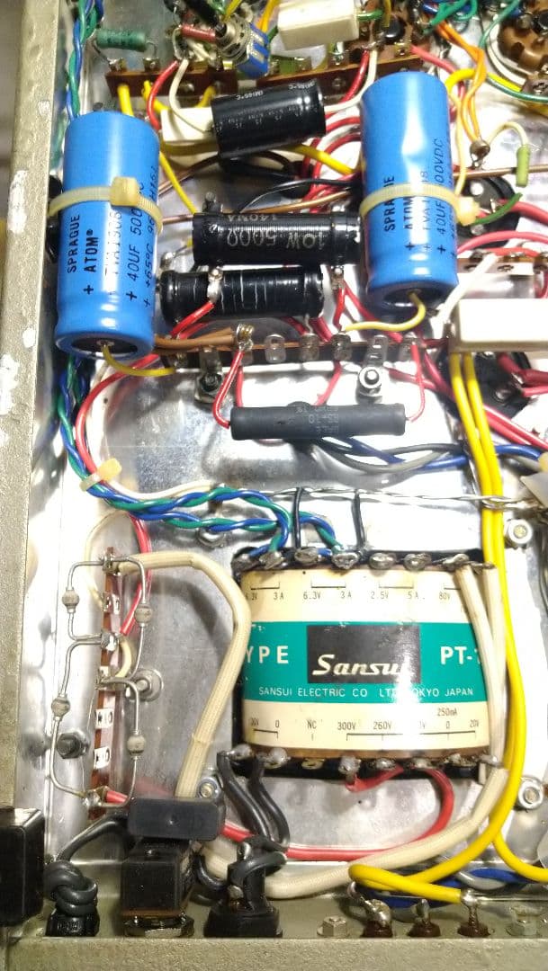 真空管アンプ 6L6シングルSRPPステレオ個人製作