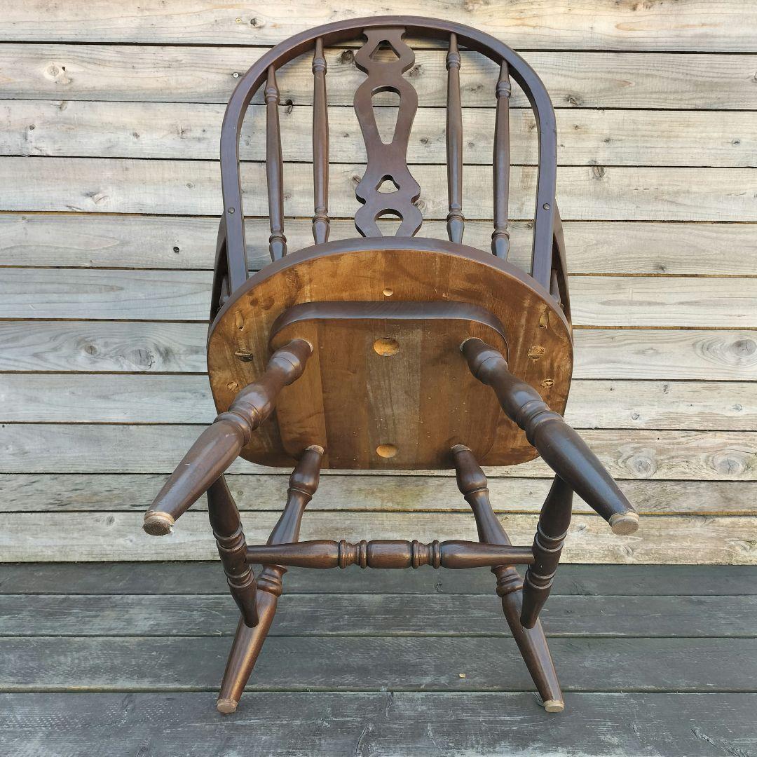 M♦年始Sale東名 ヴィンテージ　回転式　ウインザーチェア　アームチェア