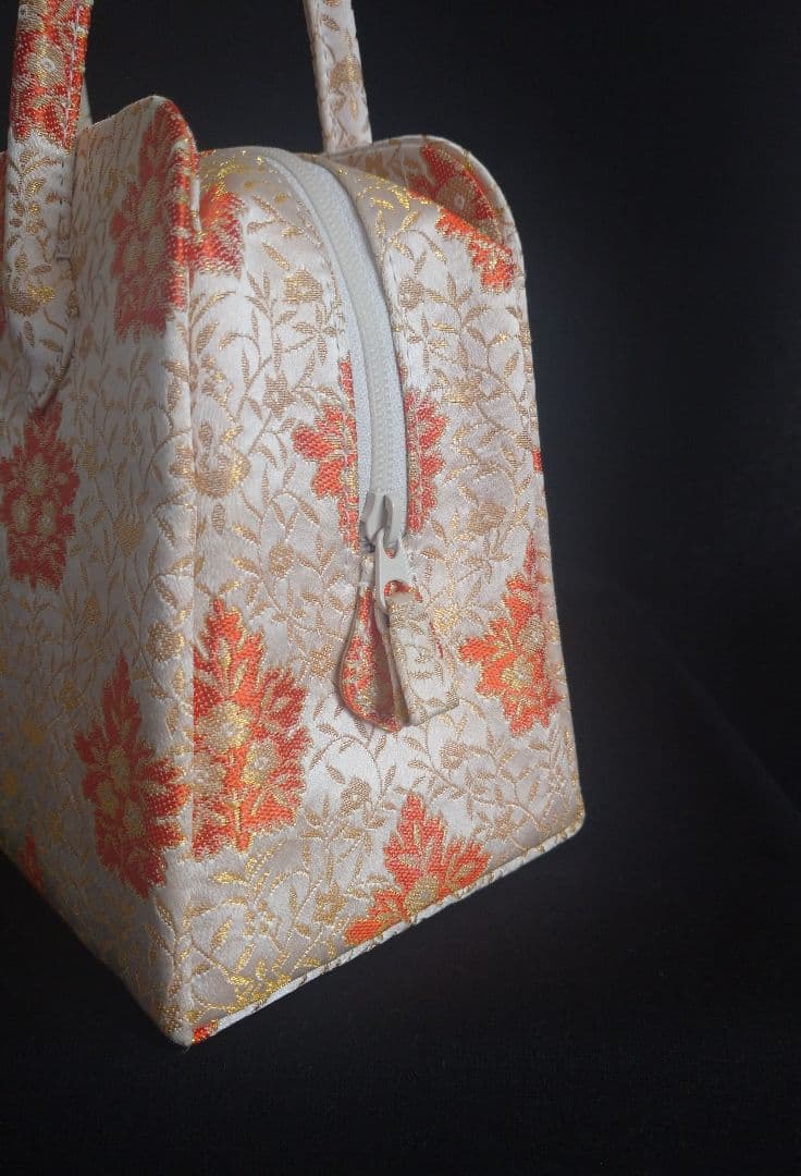 【美品】龍村美術織物 五葉華文 利休バック 和装用バック