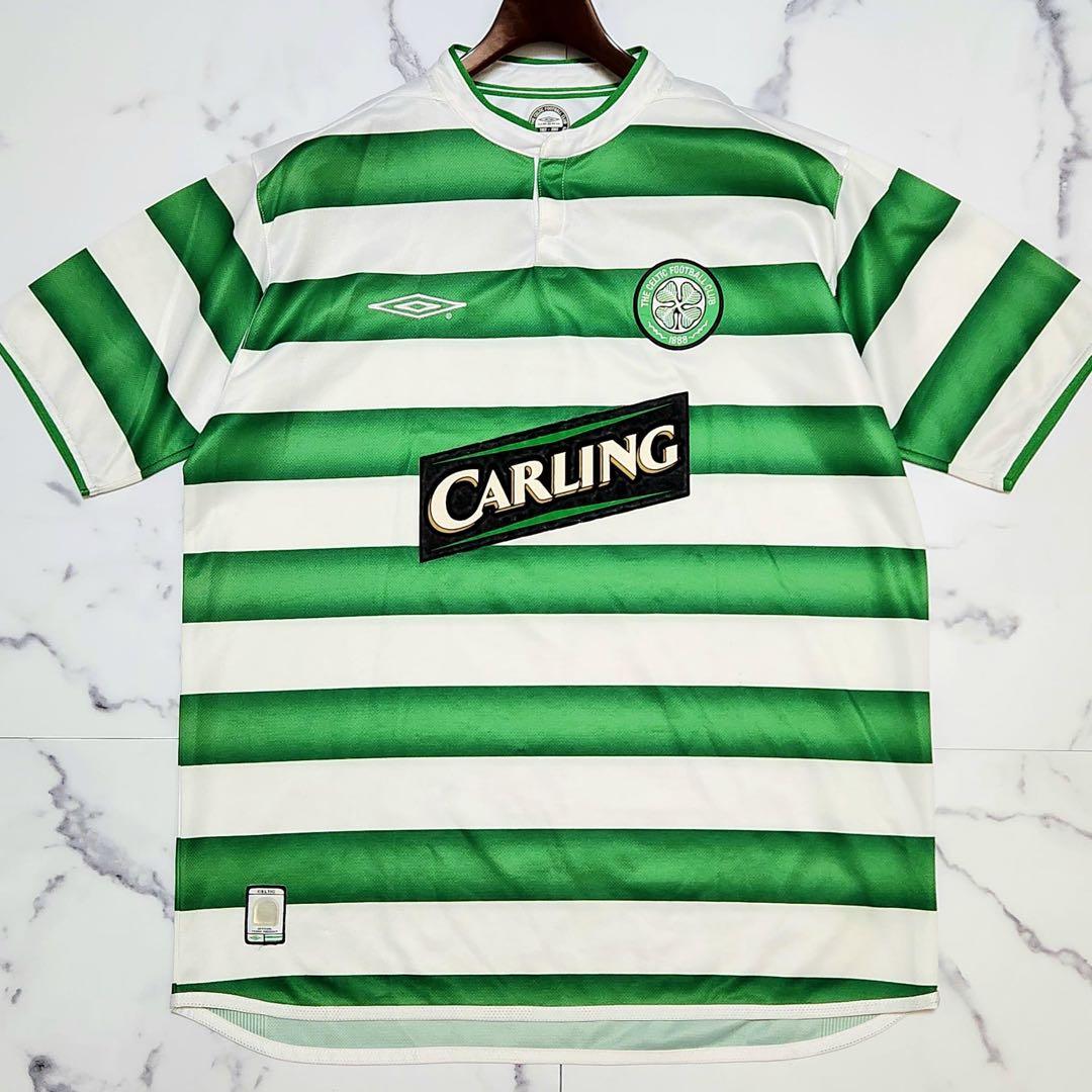 セルティック ユニホーム 2003 100周年 ロゴ 刺繍 アンブロ 半袖シャツ