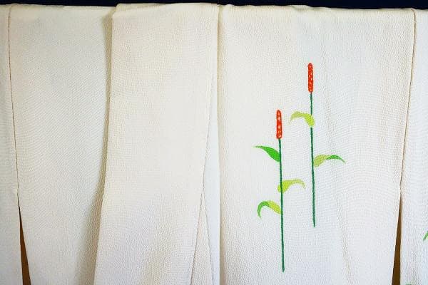 ★専用★未使用品 付下げ アイボリー 蒲の穂 身丈160cm 裄丈67cm
