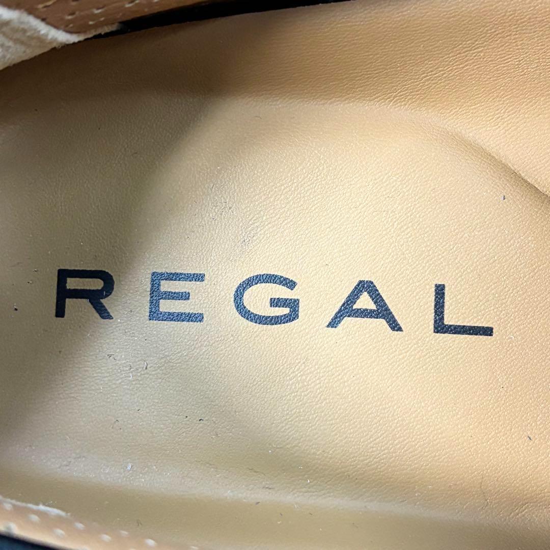 121【極美品】リーガル 55PR デッキシューズ レザー 黒 24.5