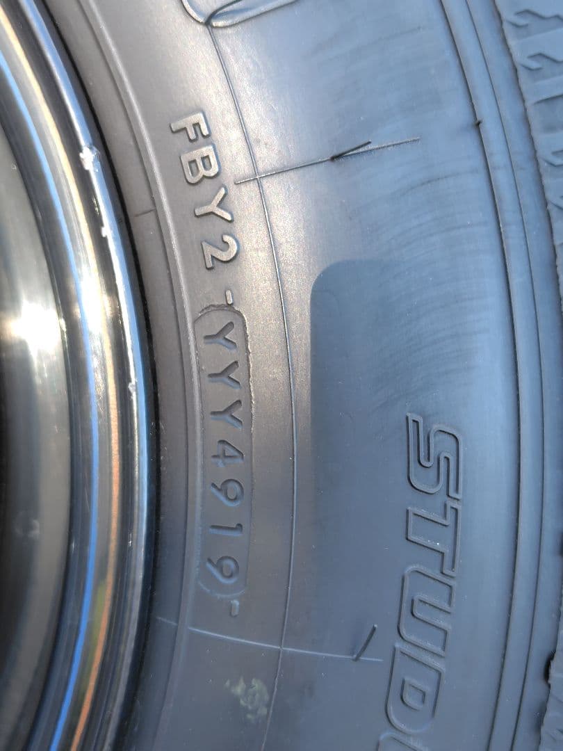 ハイエース/カムロード 16インチ鉄ホイール＋ヨコハマスタッドレス 4本セット