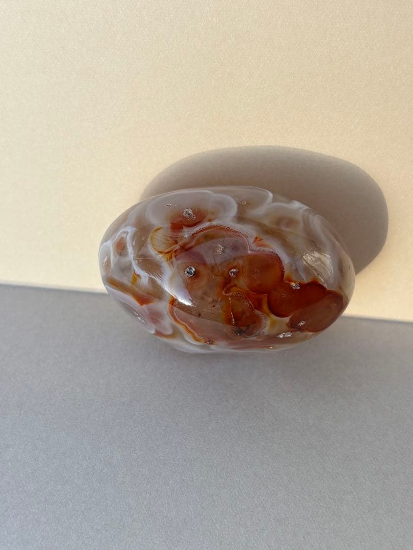 命根石　パワーストーン　瑪瑙 握りお守り(5)