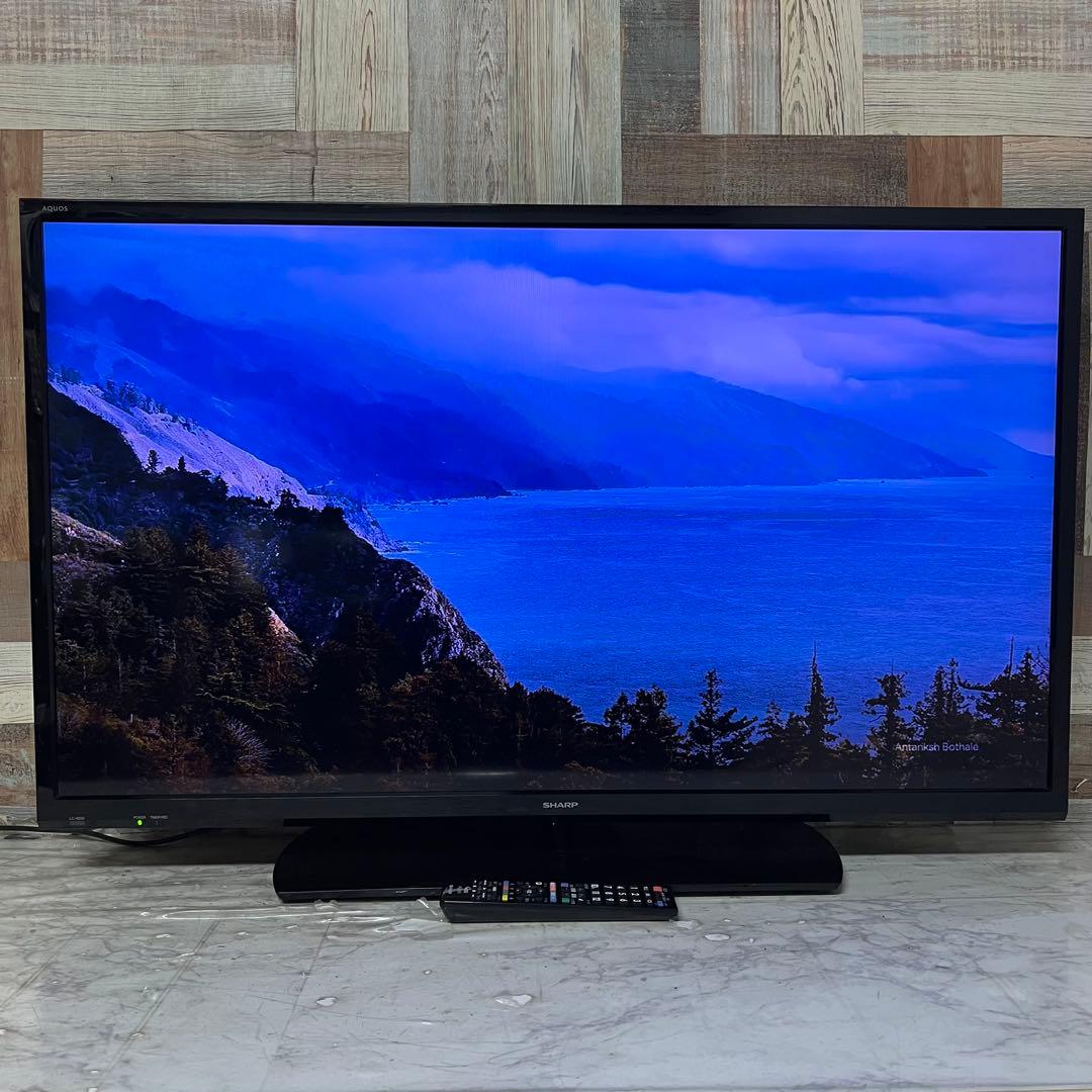 即日受渡❣️全国送料込シャープ40型液晶テレビ 外付けHDD 裏番組録画対応