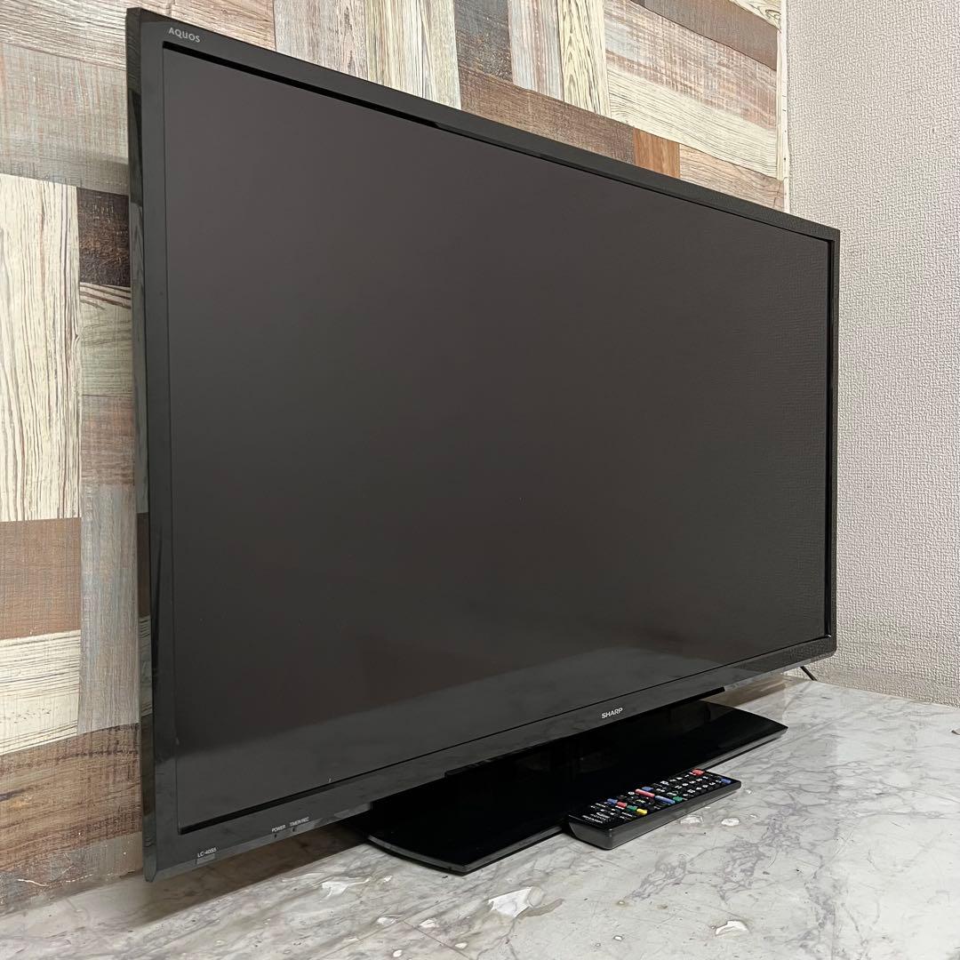 即日受渡❣️全国送料込シャープ40型液晶テレビ 外付けHDD 裏番組録画対応