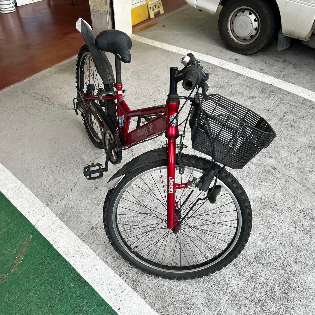 Jeep ジュニアバイク 赤24インチ
