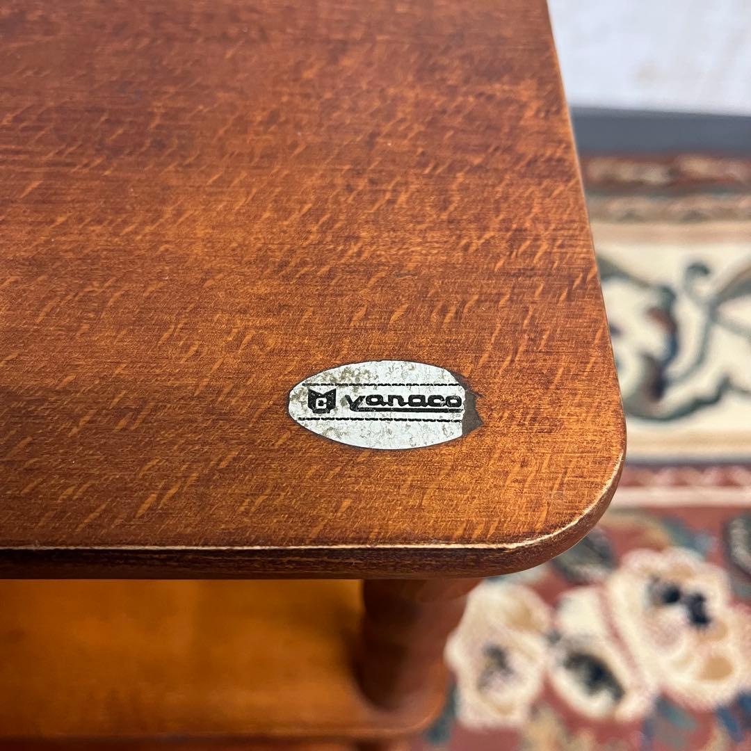 【アンティーク】YANACO ヤナコ 木製 3段 コンソールテーブル 飾り棚