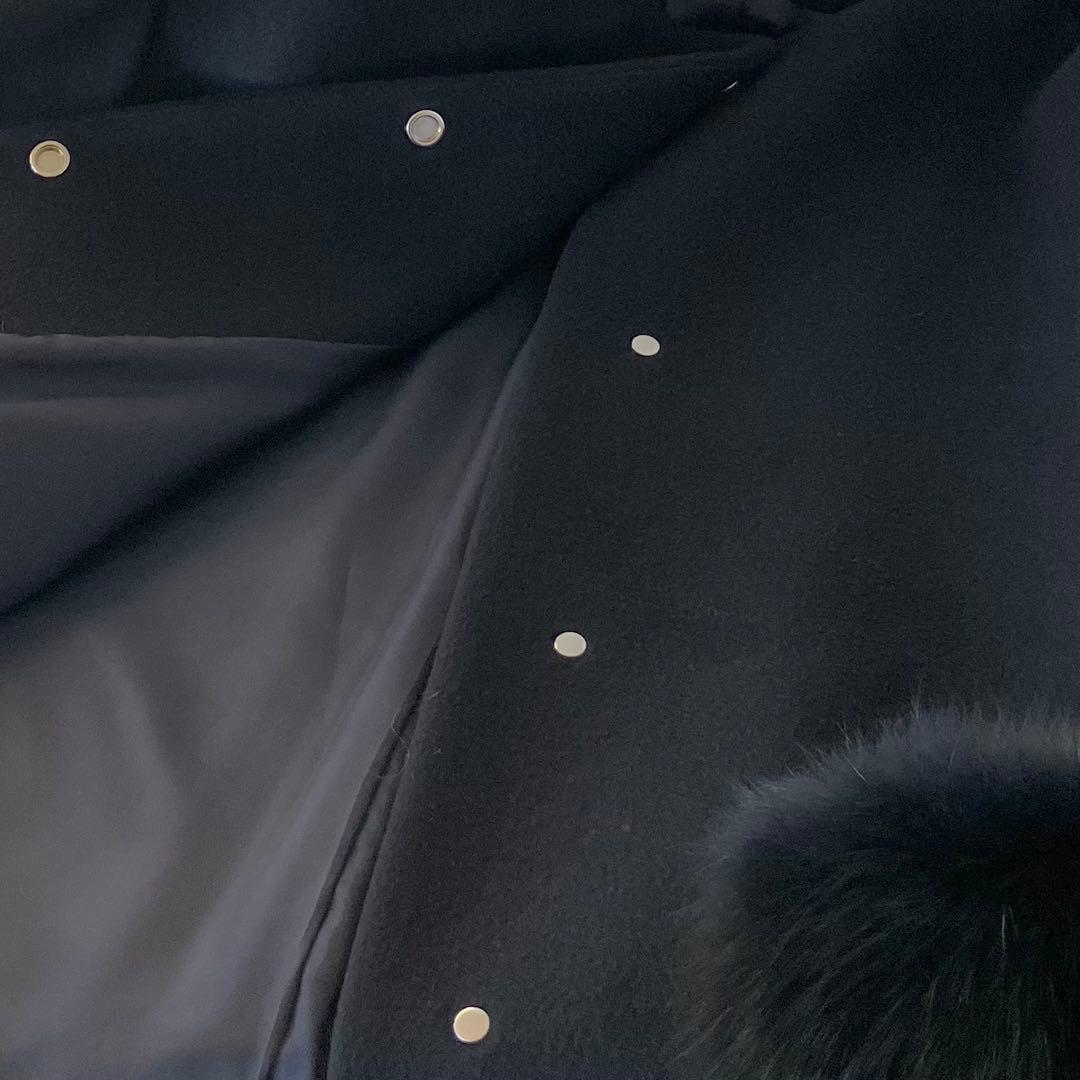 美品☆定価16.5万UNITED ARROWSファーポケット コート 36