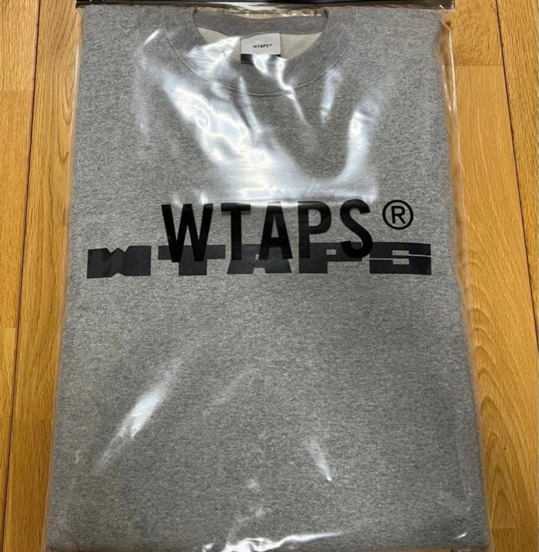 トップス wtaps BRICK / SWEATER / COTTON GRAY XL
