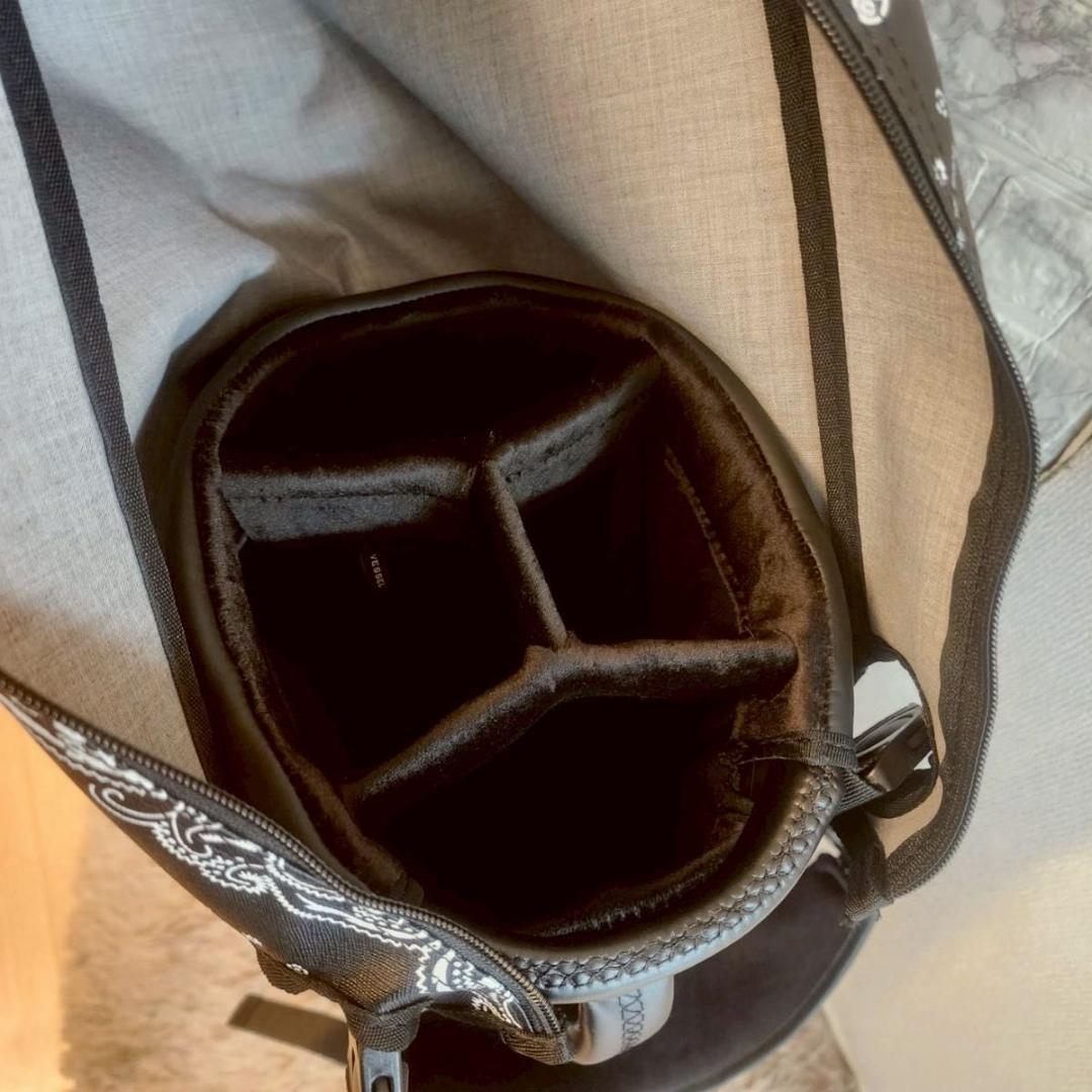 ジーフォア G FORE キャディバッグ サフィアーノ バンダナ プリント