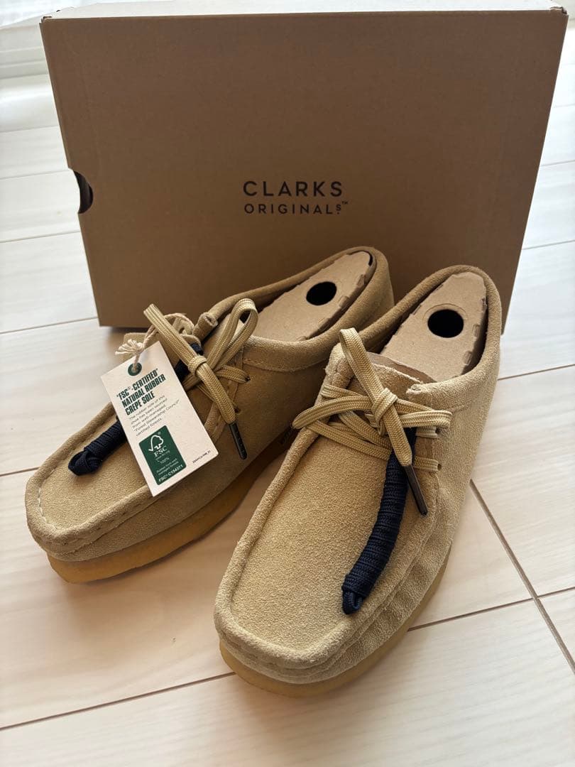 新品・未使用クラークス ORIGINALS・メープル ワラビー24cm