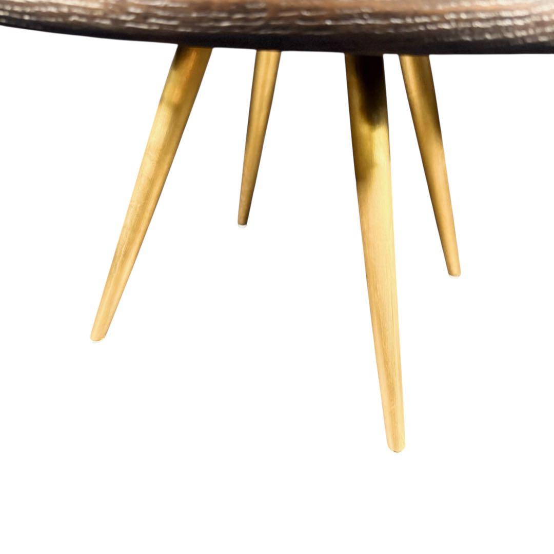 HR752 美品Knot antiques BARK COFFEE TABLE