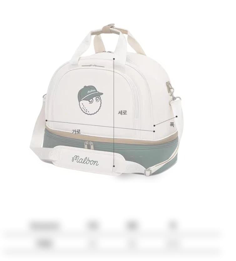 Malbon Golf 2025新作 ゴルフ用 衣類バッグ 大容量 2層式