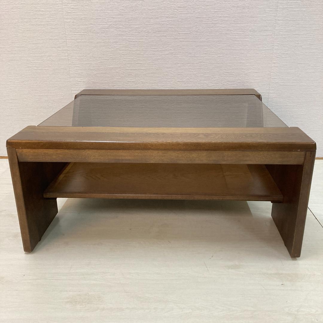 【カリモク】ガラステーブル　センターテーブル　ローテーブル　リビングテーブル