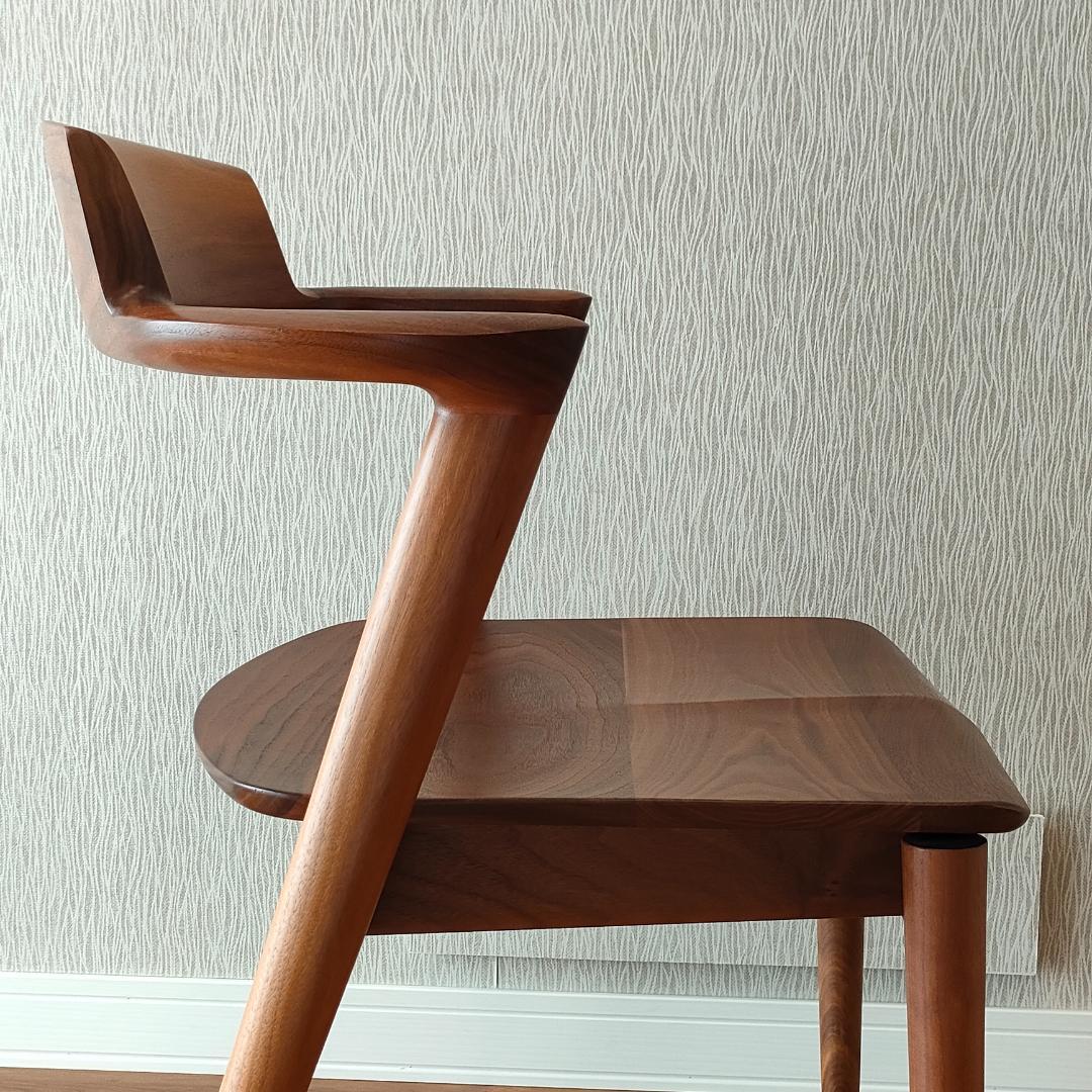 〈美品〉キツツキ　SEOTO　アームチェア　ダイニングチェア　ビーチ材②